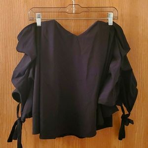 DO+BE Black Off Shoulder Blouse